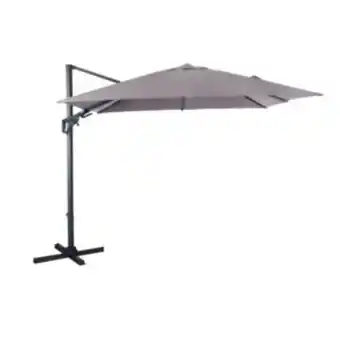 Gamm vert Parasol déporté orientable aluminium 3x3 m taupe offre