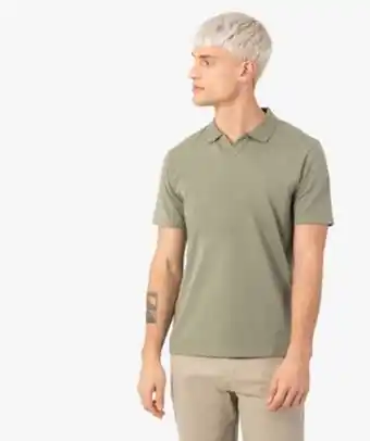 Gémo Polo homme uni sans boutons à manches courtes vue1 - gemo (homme) - gemo offre