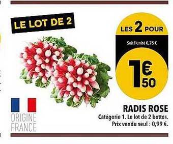Supeco Radis Rose offre