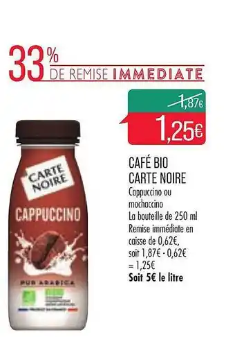 Match Café Bio Carte Noire offre