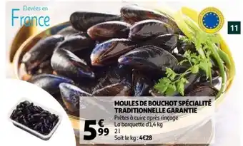 Auchan Supermarché Moules de Bouchot Spécialité Traditionnelle Garantie offre