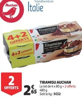 Auchan Supermarché Tiramisu Auchan offre