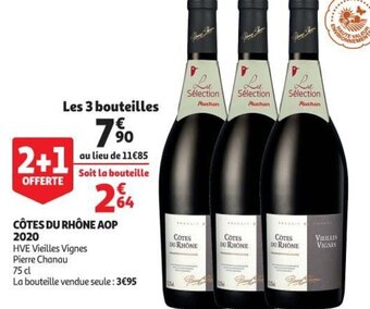 Auchan Supermarché Côtes Du Rhône AOP 2020 offre