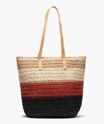 Gémo Sac de plage femme en paille multicolore vue1 - gemo (access) - gemo offre