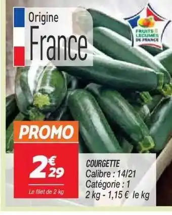 Netto Courgette offre