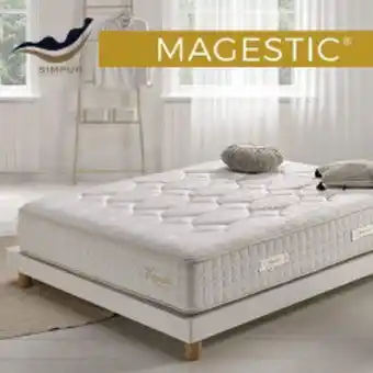 Conforama Matelas 140x190 ressorts magestic® | ressorts ensachés avec mousse á mémoire | épaisseur 30 cm - avec 9 couches différentes offre