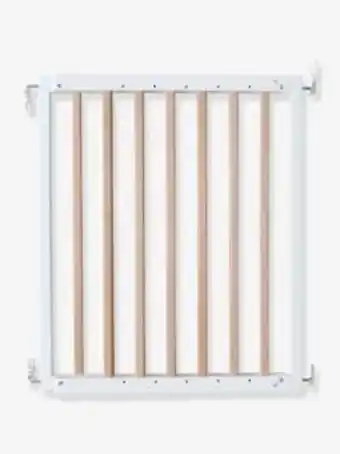 Vertbaudet Barrière de sécurité enfant en bois - naturel/blanc offre