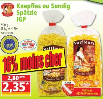 Norma Knepfles ou sundig spätzle IGP offre