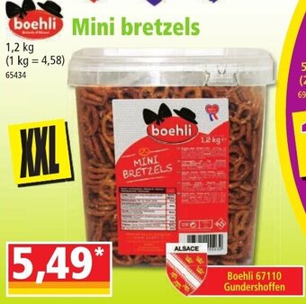 Norma BOEHLI mini bretzels offre