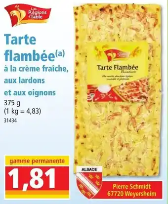 Norma Tarte flambée offre