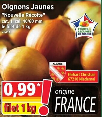 Norma Oignons jaunes offre
