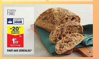 ALDI Pavé Aux Céréales offre