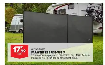 ALDI Paravent Et Brise-vue Adventuridge offre