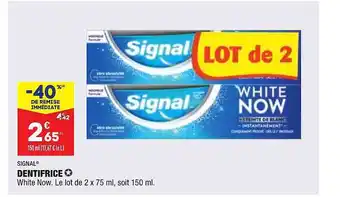 ALDI Dentifrice Signal offre