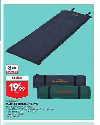 ALDI Matelas Autogonflant Adventuridge offre