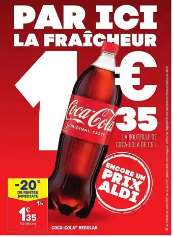 ALDI Coca-cola Regular offre
