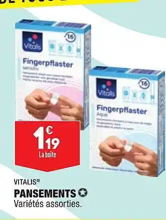 ALDI Pansements Vitalis offre