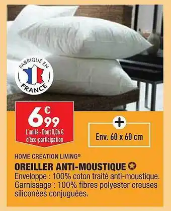 ALDI Oreiller Anti-moustique Home Creation Living offre