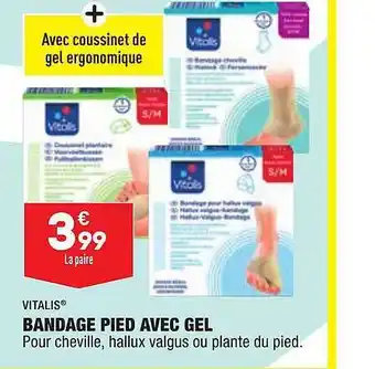ALDI Bandage Pied Avec Sel Vitalis offre