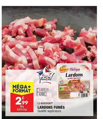 ALDI Lardons Fumés Le Marsigny offre