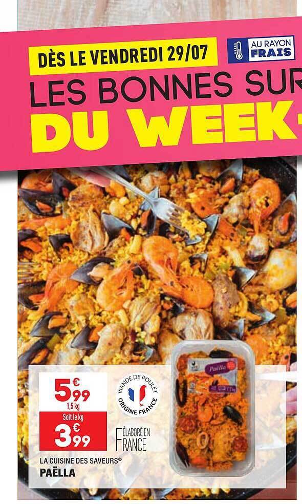 Promo Paëlla La Cuisine Des Saveurs chez ALDI
