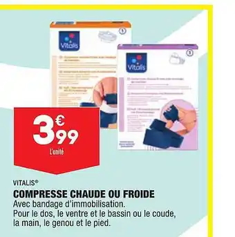 ALDI Compresse Chaude Ou Froide Vitalis offre