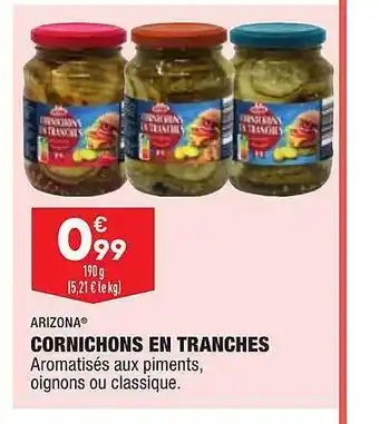 ALDI Cornichons En Tranches Arizona offre