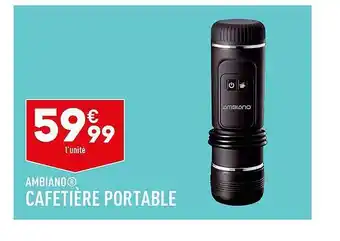ALDI Cafetière Portable Ambiano offre