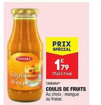 ALDI Coulis De Fruits Tamara offre