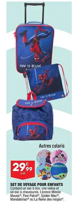 ALDI Set De Voyage Pour Enfants offre
