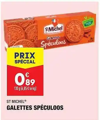 ALDI Galettes Spéculoos St Michel offre