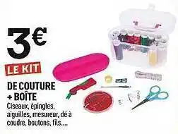 Centrakor Le Kit De Couture + Boîte offre