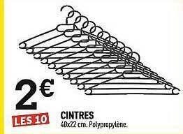 Centrakor Cintres offre
