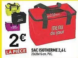 Centrakor Sac Isotherme 2,6 L offre
