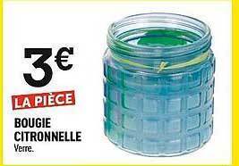 Centrakor Bougie Citronnelle offre