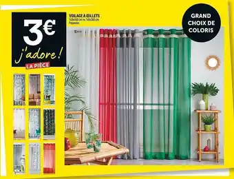 Centrakor Voilage à œillets offre