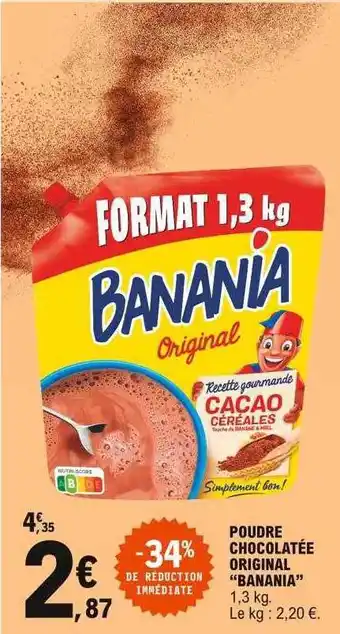 E.Leclerc Poudre Chocolatée Original offre