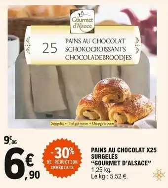 E.Leclerc Pains Au Chocolat X25 Surgelés offre