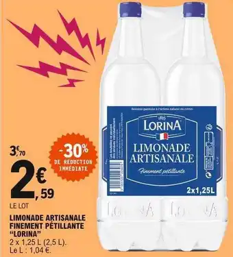 E.Leclerc Limonade Artisanale Finement Pétillante offre