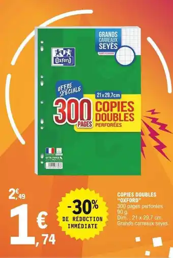 E.Leclerc Copies Double offre