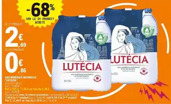 E.Leclerc Eau Minérale Naturelle offre