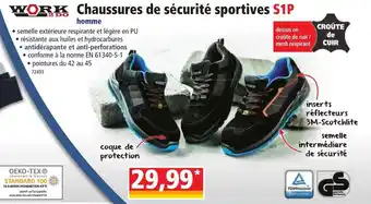 Norma WORK chaussures de sécurité sportives offre