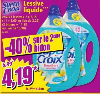 Norma SUPER CROIX lessive liquide offre