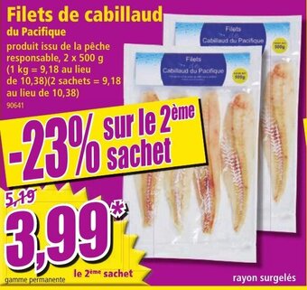 Norma Filets de cabillaud offre