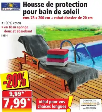 Norma Housse de protection pour bain de soleil offre