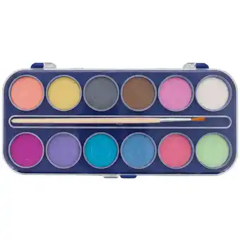 Palette d'aquarelle métallique ou pailletée