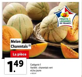 Lidl Melon charentais offre