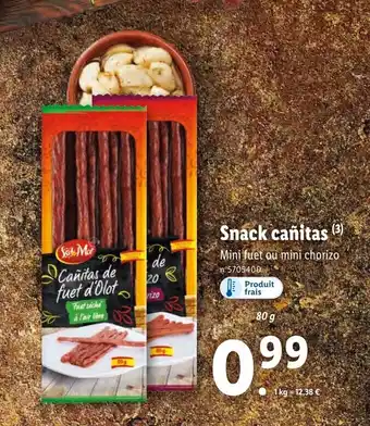 Lidl Snack cañitas offre