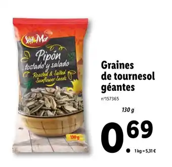 Lidl Graines de tournesol géantes offre