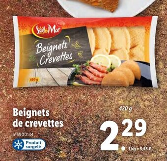 Lidl Beignets de crevettes offre